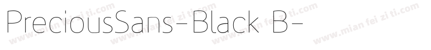 PreciousSans-Black B字体转换